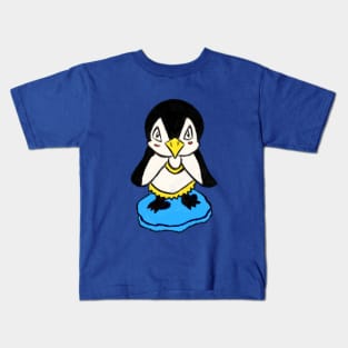 Little baby penguin sketch colour Kids T-Shirt